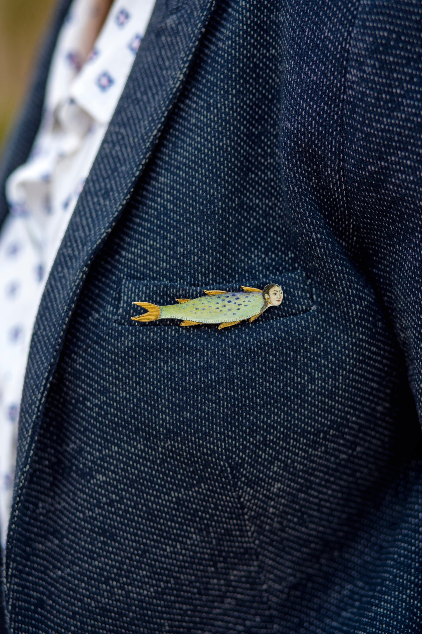 Persian Mermaid Brooch
